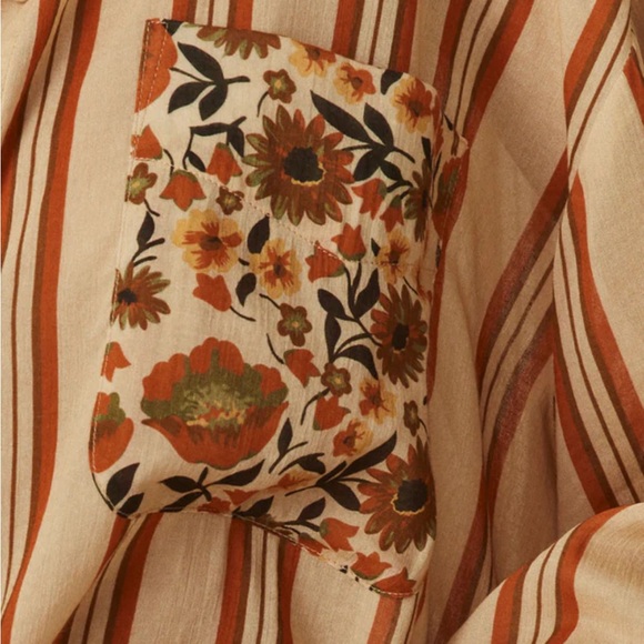 Spell Impala Lily Shirt Dress in Gold - Picture 4 of 11